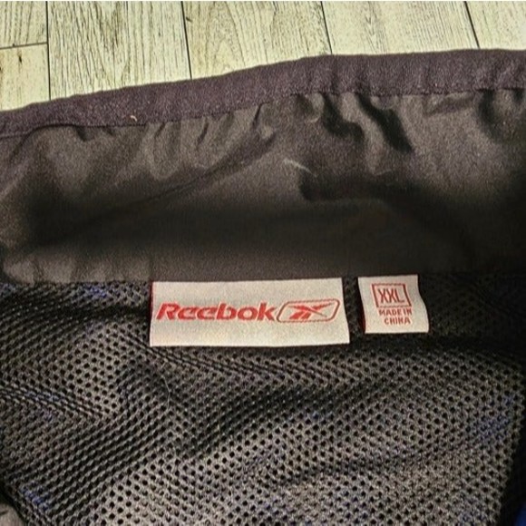 Vintage Reebok Blue/Black Auto Finishers 3M NASCAR Windbreaker Jacket Size XXL - Picture 5 of 10